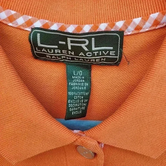 L-RL Lauren Active Ralph Lauren Tennessee Vol Orange Polo Women's Size Large - Picture 2 of 7